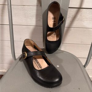 Birkenstock Black Buckle Mary Janes